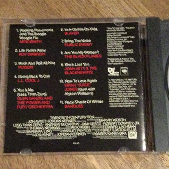Less Than Zero Movie Soundtrack CD - Picture 3 of 5